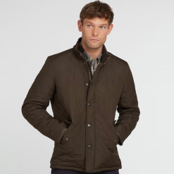 Barbour Men's Powell Quilt -Outerwear Sales barbour mens powell quilt 2