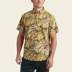 Howler Bros. Men's Mansfield Shirt : Monstera Mash -Outerwear Sales howler bros mens mansfield shirt monstera mash 1