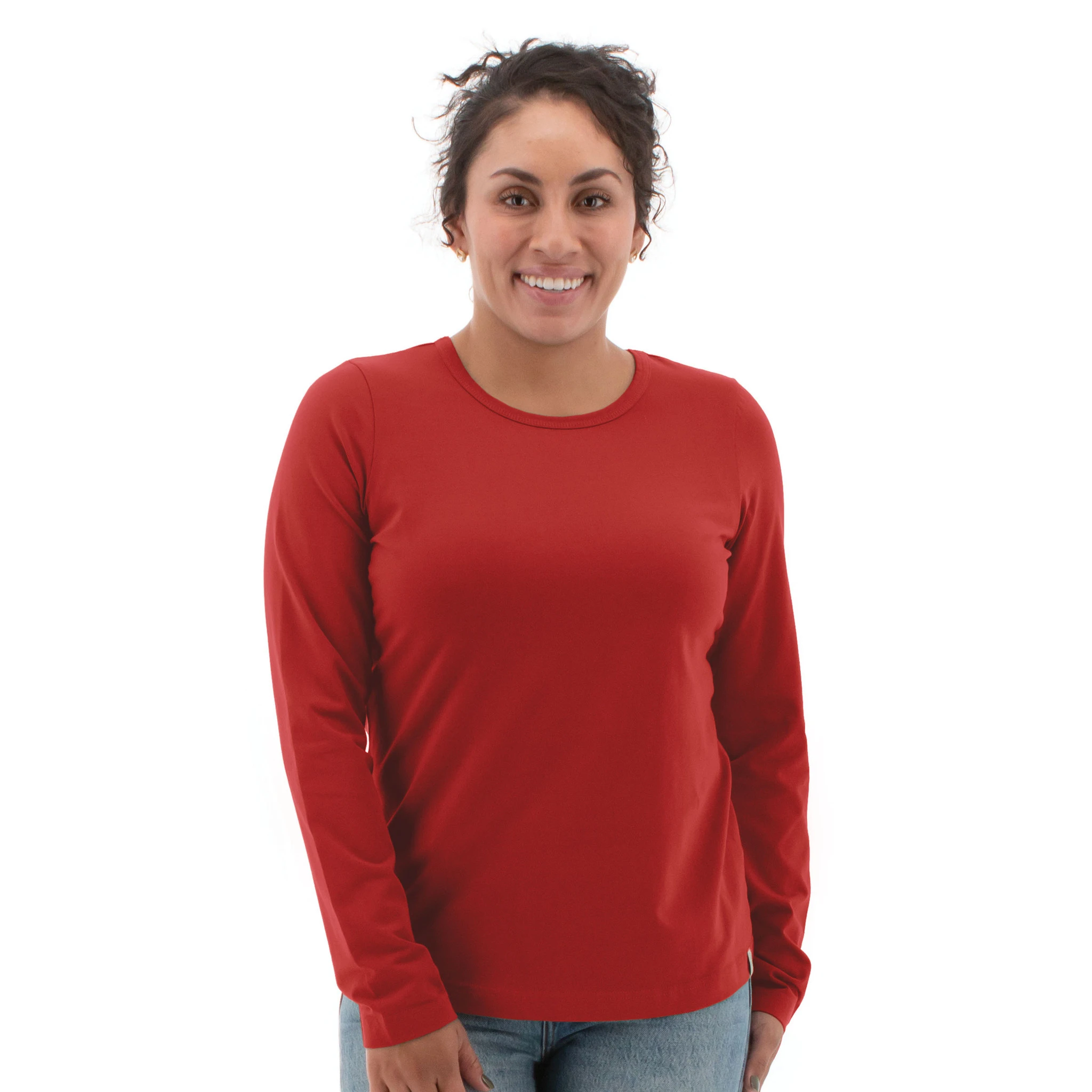 Old Ranch Women's Teton Long Sleeve Scoop Neck Tee 6 Old Ranch Women's Teton Long Sleeve Scoop Neck Tee - Image 4