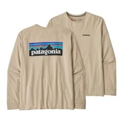 Patagonia Men's Long-Sleeved P-6 Logo Responsibili-Tee® -Outerwear Sales patagonia mens long sleeved p 6 logo responsibili 4