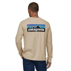 Patagonia Men's Long-Sleeved P-6 Logo Responsibili-Tee® -Outerwear Sales patagonia mens long sleeved p 6 logo responsibili 6