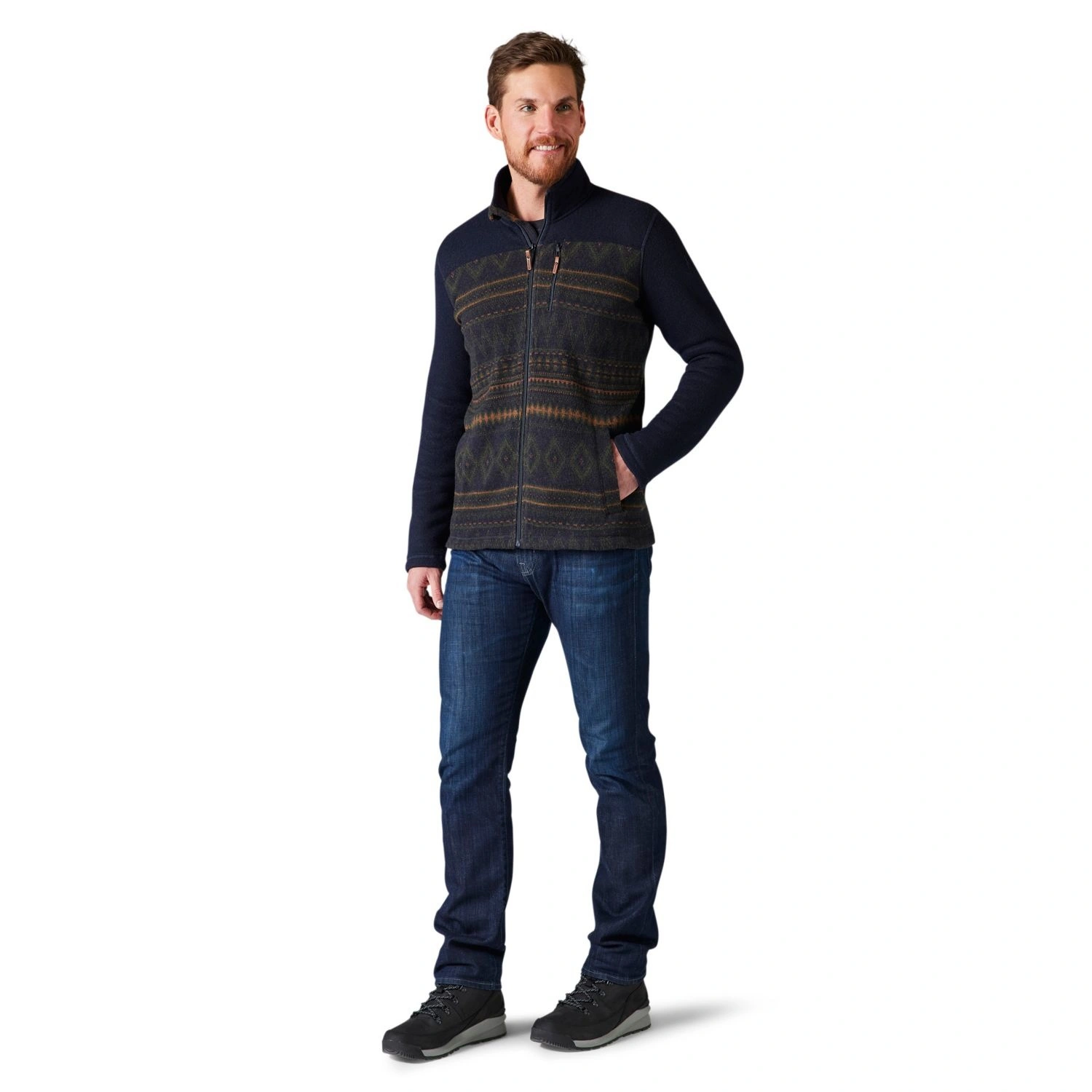 Smartwool Men's Hudson Trail Fleece Full Zip Jacket 4 Smartwool Men's Hudson Trail Fleece Full Zip Jacket - Image 2