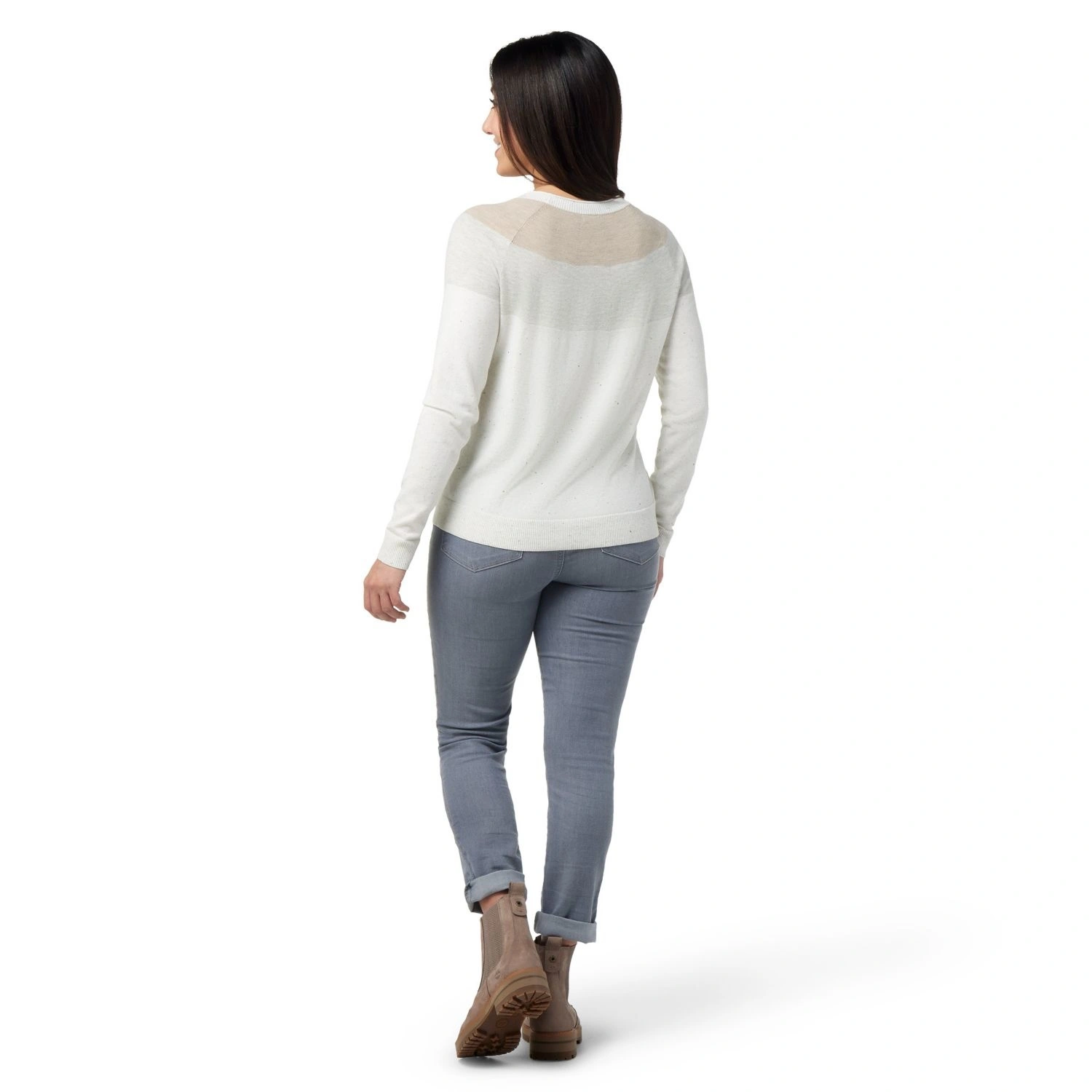 Smartwool Women's Edgewood Colorblock Crew Sweater 6 Smartwool Women's Edgewood Colorblock Crew Sweater - Image 4